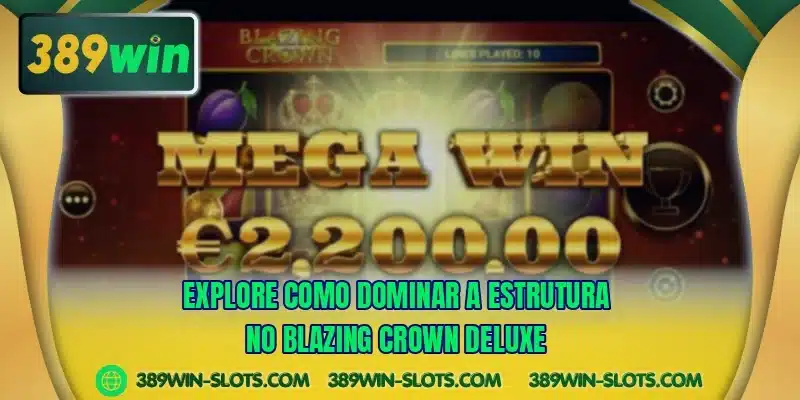 Explore como dominar a estrutura no Blazing Crown Deluxe