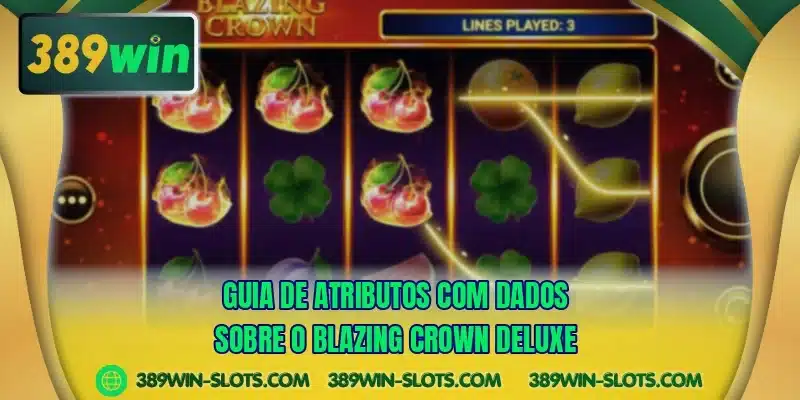 Guia de atributos com dados sobre o Blazing Crown Deluxe