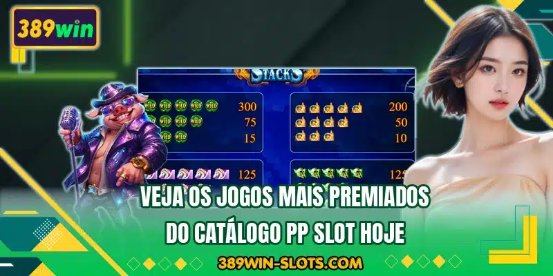 Veja os jogos mais premiados do catálogo PP Slot hoje